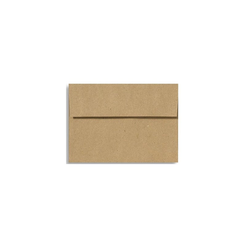 LUXPaper A2 Invitation Envelopes | Peel & Press | 4 3/8" x 5 3/4" | Grocery Bag Brown | 70lb. Text | 50 Qty